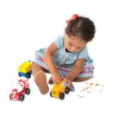 Classic Wooden Toy Construction Vehicle Set D0