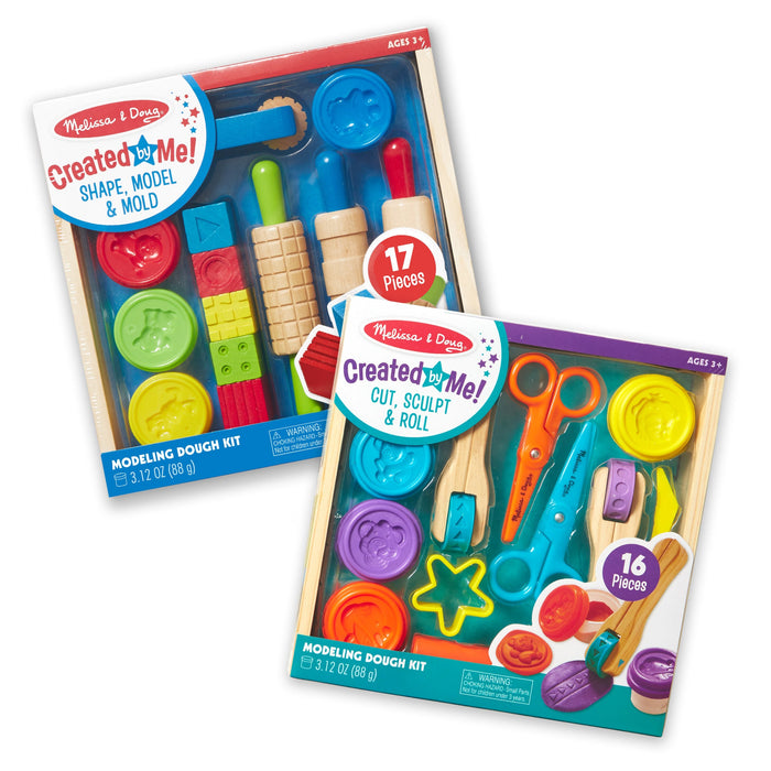 Clay Activity 2-Pack: Shape, Model & Mold; Cut, Sculpt & Stamp W2