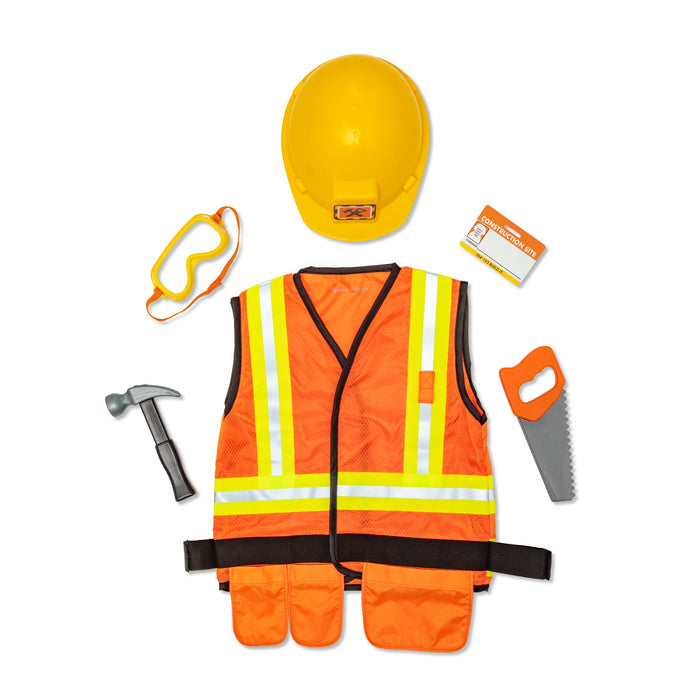 Construction Worker Costume Role Play Set F6