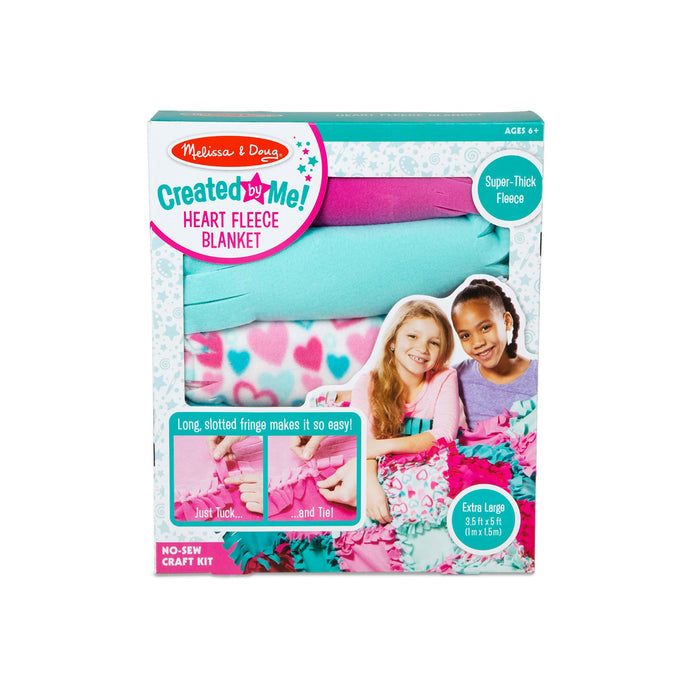 Created by Me!™ Heart Fleece Blanket No-Sew Craft Kit F5