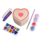 Decorate-Your-Own Wooden Heart Box F0