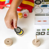 Decorate-Your-Own Wooden Race Car R6