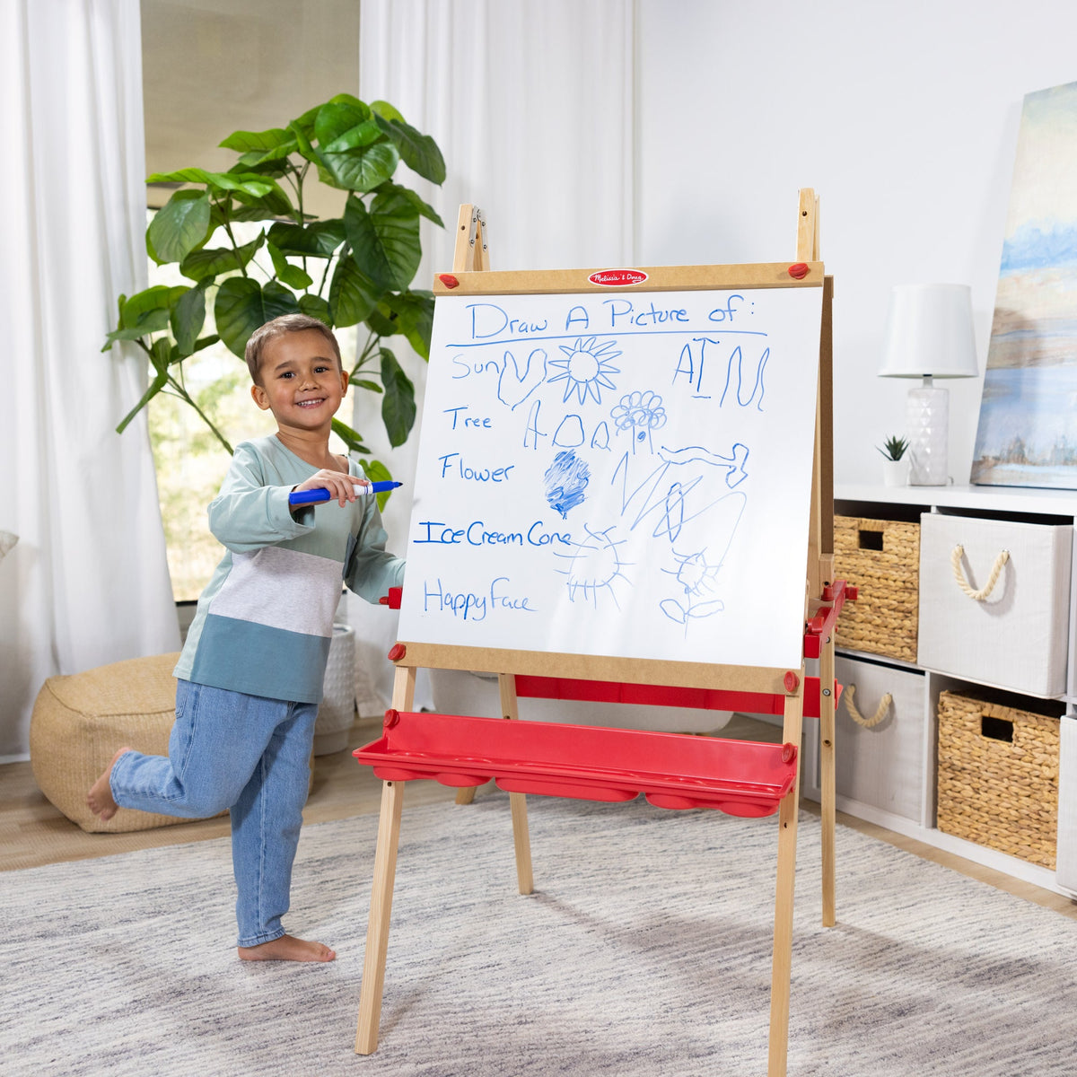 Deluxe Magnetic Standing Art Easel V6