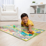 Dinosaur Adventure Tracks Floor Puzzle – 48 Pieces + 2 Wind-Up Dinosaurs E6