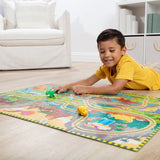 Dinosaur Adventure Tracks Floor Puzzle – 48 Pieces + 2 Wind-Up Dinosaurs H3