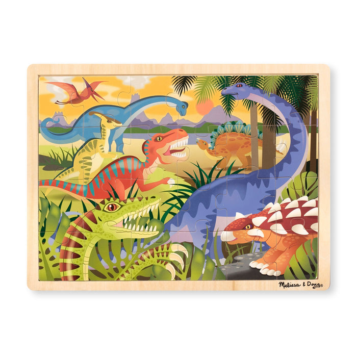 Dinosaur Wooden Jigsaw Puzzle - 24 Pieces F0