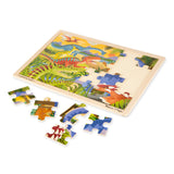 Dinosaur Wooden Jigsaw Puzzle - 24 Pieces F0