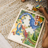 Dinosaur Wooden Jigsaw Puzzle - 24 Pieces F0