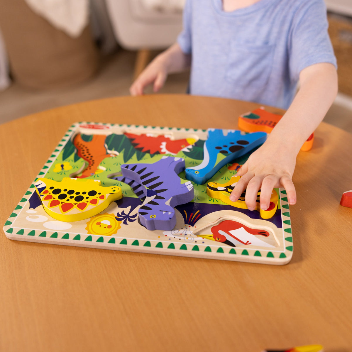 Dinosaurs Chunky Puzzle - 7 Pieces Z2
