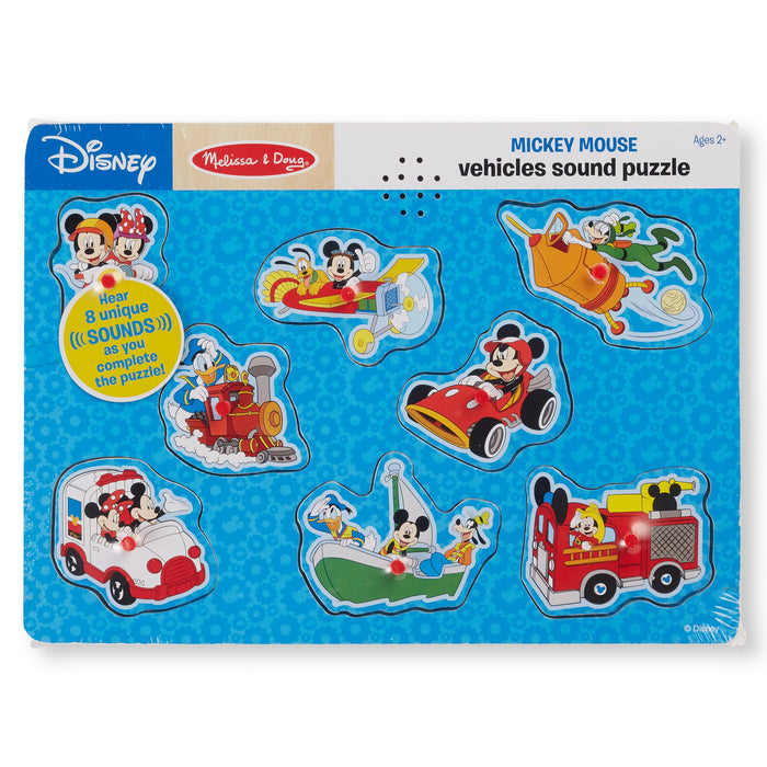 Disney Mickey Mouse & Friends Vehicles Sound Puzzle - 8 Pieces R6