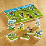Disney Mickey Mouse Wooden Chunky Puzzle I1