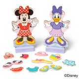 Disney Minnie & Daisy Deluxe Wooden Magnetic Dress-Up O1
