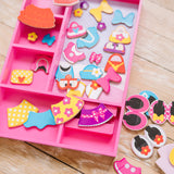 Disney Minnie Wooden Magnetic Dress-Up Z4