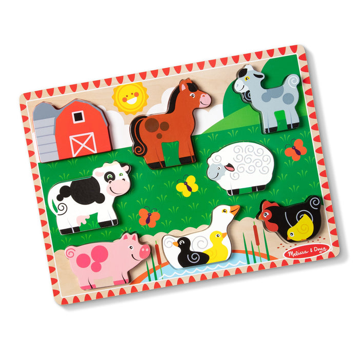 Farm Animals Chunky Puzzle - 8 Pieces A9