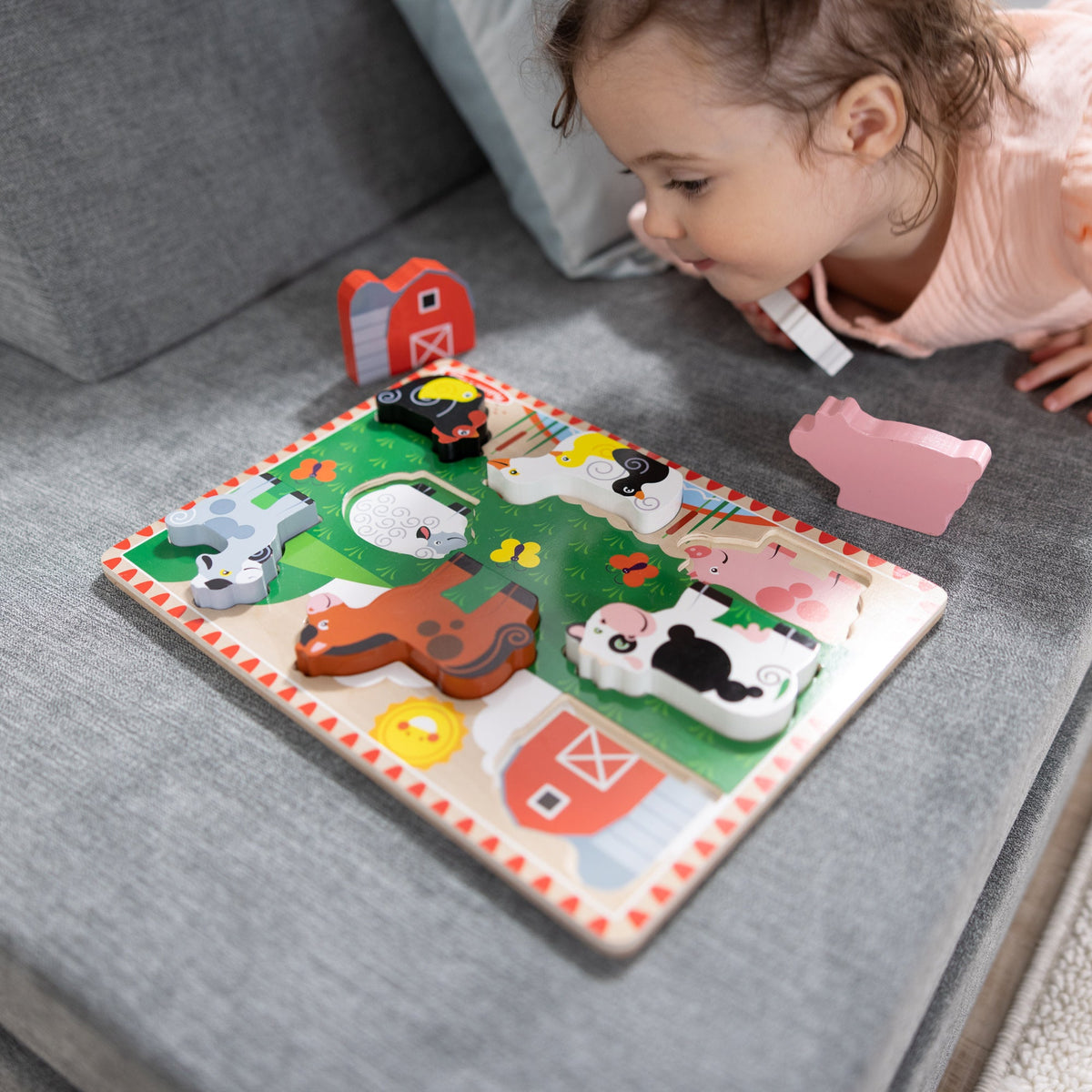 Farm Animals Chunky Puzzle - 8 Pieces A9