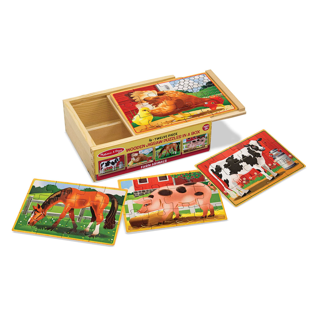 Farm Animals Jigsaw Puzzles in a Box C9