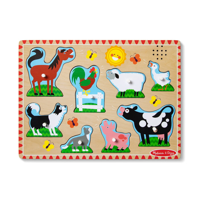 Farm Animals Sound Puzzle - 8 Pieces J4