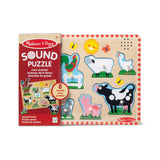 Farm Animals Sound Puzzle - 8 Pieces J4