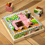 Farm Cube Puzzle - 16 Pieces W9