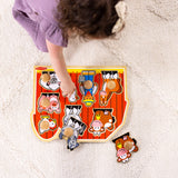 Farm Friends Jumbo Peg Puzzle - 8 Pieces W6