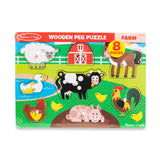 Farm Peg Puzzle - 8 pieces V1