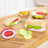 Felt Food Sandwich Play Set V8