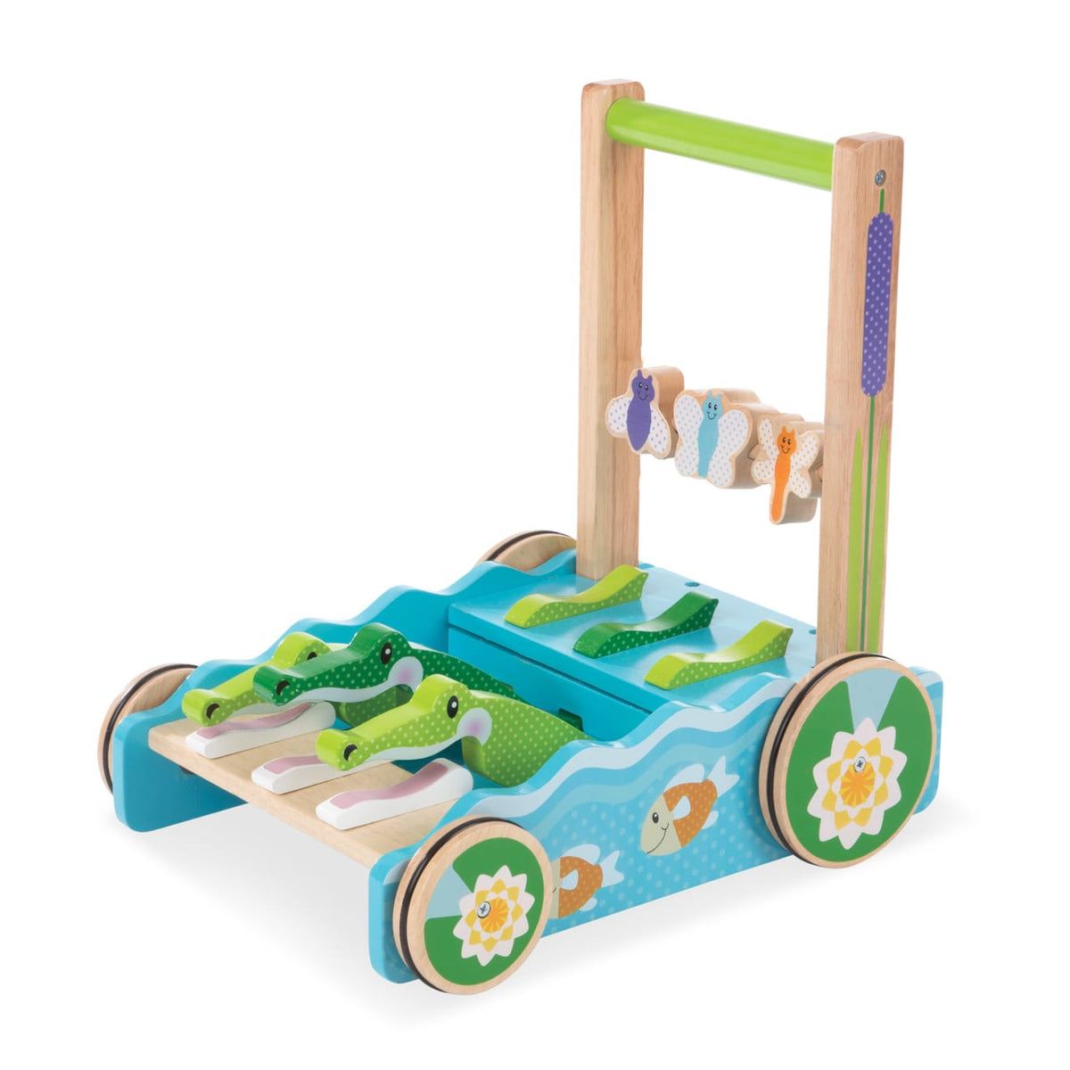 First Play Chomp & Clack Alligator Push Toy P3