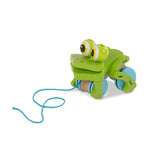 First Play Frolicking Frog Wooden Pull Toy B3