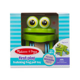 First Play Frolicking Frog Wooden Pull Toy B3