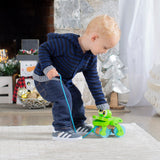 First Play Frolicking Frog Wooden Pull Toy P5