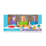 First Play Wooden Rocking Farm Animals Pull Train E0