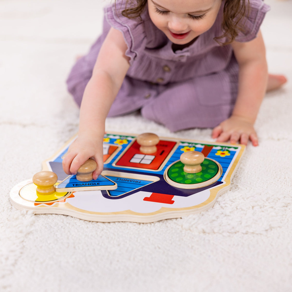 First Shapes Jumbo Peg Puzzle - 5 Pieces Q5