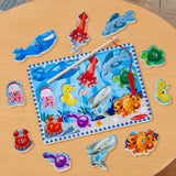 Fishing Magnetic Puzzle Game - 10 Pieces X1