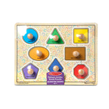 Geometric Shapes Deluxe Jumbo Peg Puzzle - 8 Pieces Y1