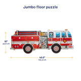 Giant Fire Truck Floor Puzzle - 24 Pieces C1