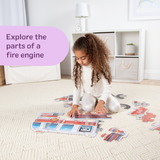Giant Fire Truck Floor Puzzle - 24 Pieces C1