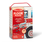 Giant Fire Truck Floor Puzzle - 24 Pieces C1