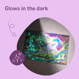 Glow-in-the-Dark Unicorn Floor Puzzle - 48 Pieces O6