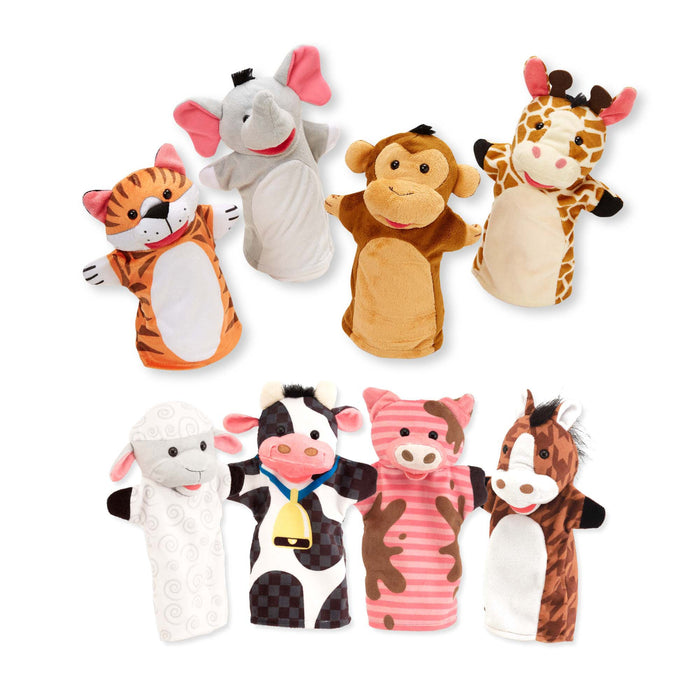 Hand Puppet 2-Pack: Farm Friends, Zoo Friends T7