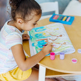 Jumbo 50-Page Kids' Coloring Pad - Horses, Hearts, Flowers, and More U5