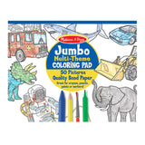 Jumbo 50-Page Kids' Coloring Pad - Space, Sharks, Sports, and More L4