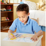 Jumbo 50-Page Kids' Coloring Pad - Space, Sharks, Sports, and More L4