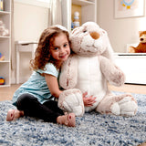 Jumbo Burrow Bunny Stuffed Plush Animal Z7