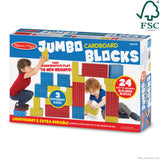 Jumbo Cardboard Blocks - 24 Pieces V9