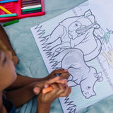 Jumbo Coloring Pad - Animals K5