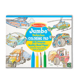 Jumbo Coloring Pad - Vehicles A2