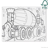 Jumbo Coloring Pad - Vehicles A2