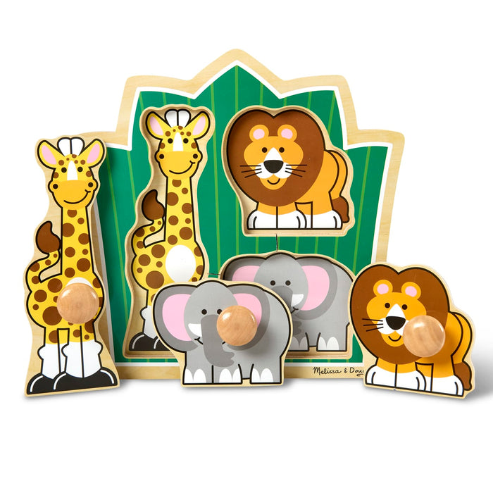 Jungle Friends Jumbo Knob Puzzle - 3 Pieces P4