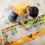 Land of Dinosaurs Floor Puzzle - 48 Pieces W0