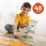 Land of Dinosaurs Floor Puzzle - 48 Pieces W0